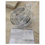 Two-Tier Wire Fruit Basket Bowl