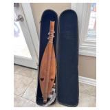 Wooden Dulcimer with Case and Measuring 36 Inches