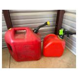 Red Plastic Gasoline Containers with Spouts