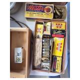 Vintage Ammunition Boxes with Cartridges