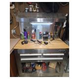 Kobalt Stainless Steel Rolling Workbench With Pegb