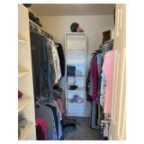 Closet Contents Including Shoes, Clothing, and Acc