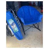 Blue Rio Swinging Hammock Chair with Carrying Case