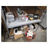 Metal Storage Shelving Unit With Miscellaneous Con