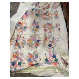 Two Handmade Quilts With Staining and Wear