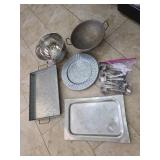 Metal Kitchenware and Utensils with Measurements