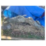 28-Inch Tall, 89-Inch Long Turtle Fountain Sculptu