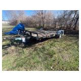 7ft x 18ft Tandem Axle Utility Trailer with Good T