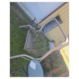 Wicker Swing with Metal Frame