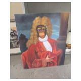 Painting Featuring Monkey in Period Costume