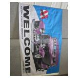 NSRA Welcome Banner with Classic Car Print