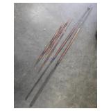 Wooden and Metal Handcrafted Spears with Carved De
