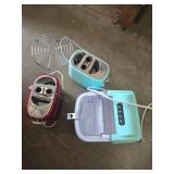 Ice Maker and Two Hot Dog Toasters with Metal Rack