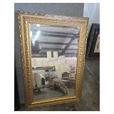 Gold Ornate Framed Wall Mirror