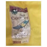 Folding Camp Cot with Blue and Yellow Fabric