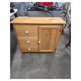 Wooden Storage Cabinet With Drawers and Door