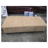 Rectangular Upholstered Bench with Button-Tufted T