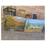 Grumbacher Canvas Board Paintings, 24 x 30 Inches