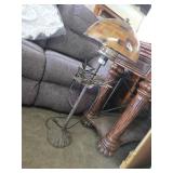 Metal Floor Lamp With Mosaic-Style Shade