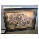 Framed Wildlife Artwork by Richard Minns With Anim