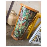 Tiffany-Style Stained Glass Plant Stand or Pedesta