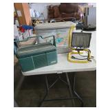 Vintage Ice Chest With Light and Additional Cooler