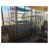 Metal Shelves With Additional Shelving Components