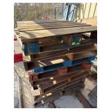Stack of Wooden Pallets for Industrial Use