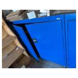 Sandusky Metal Cabinet with Casters and Shelving