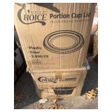 Choice Plastic Portion Cups and Lids, 2,500 Units