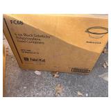 Fabri-Kal 6 oz Black Polypropylene Food Containers