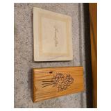 Record Collection With Mixed Labels and Wooden Box