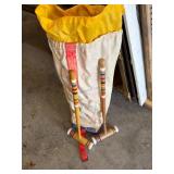 Croquet Set With Bag and Multicolored Mallets