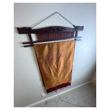 Handwoven Indonesian Silk Textile With Wooden Wall