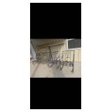 Outdoor Patio Set With Two Rocker Chairs and Bench