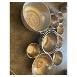 Stainless Mixing Bowls and Colander Set