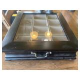 Wooden Tea Holder With Nine Compartments