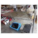 Metal Shelving Unit with Wire Basket