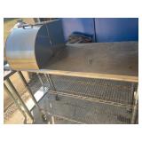 Stainless Steel Work Table With Shelving and Hood