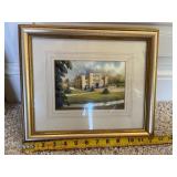 Hever Castle Print by Colin Tuffrey in Gold-Tone F