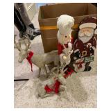 Christmas Decorations Including Nutcracker, Garlan