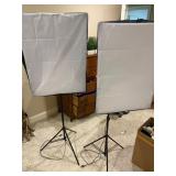 PUSN Softbox Lighting Kit With Tripod Stands
