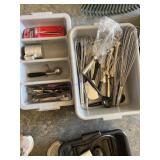 Kitchen Utensils and Tools Including Whisks, Tongs