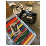 Office Supplies and Rolling round Cart with Storag