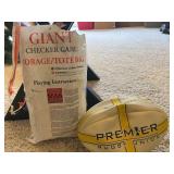 Giant Checker Game with Storage Bag and Premier Ru