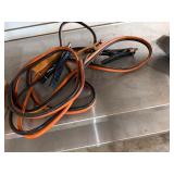 Orange and Black Jumper Cables with Clamps
