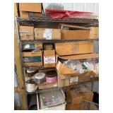 Contents of Rolling Rack with Assorted Items