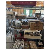 Contents of Shelf Unit With Assorted Kitchenware a