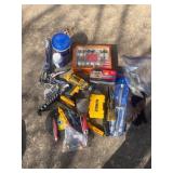Workshop Tools With DeWalt Drill and Porter-Cable