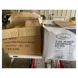 Disposable Plastic Glasses and Square Melamine Dis